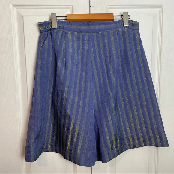 90s Metallic Striped Shorts - Picture 7 of 9